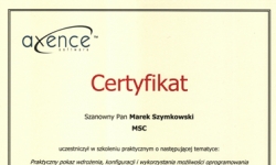 axence-certyfikat